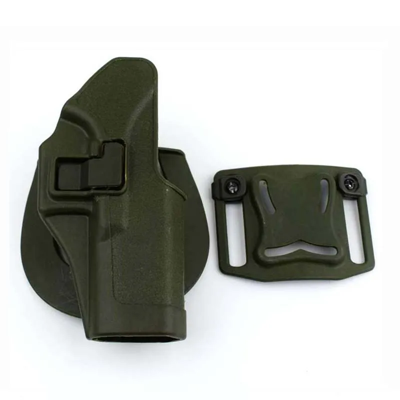 Тактический Пистолет ружье для страйкбола кобура Glock набедренная сумка На открытом воздухе Чехол для военного оружия ножная кобура подходит для Glock 17 19 22 23 31 32 - Цвет: Green Belt Holster