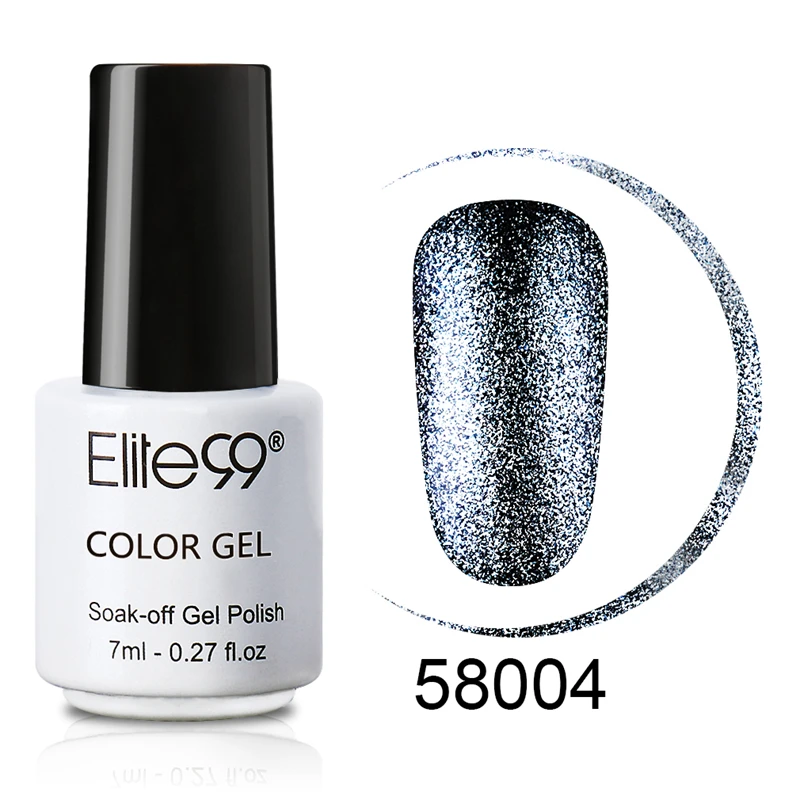 

Elite99 34 Pieces/Lot 7m Holographic Glitter Platinum UV Nail Gel Soak Off Gel Varnish Diamond UV Gel Nail Art Paint Varnishes