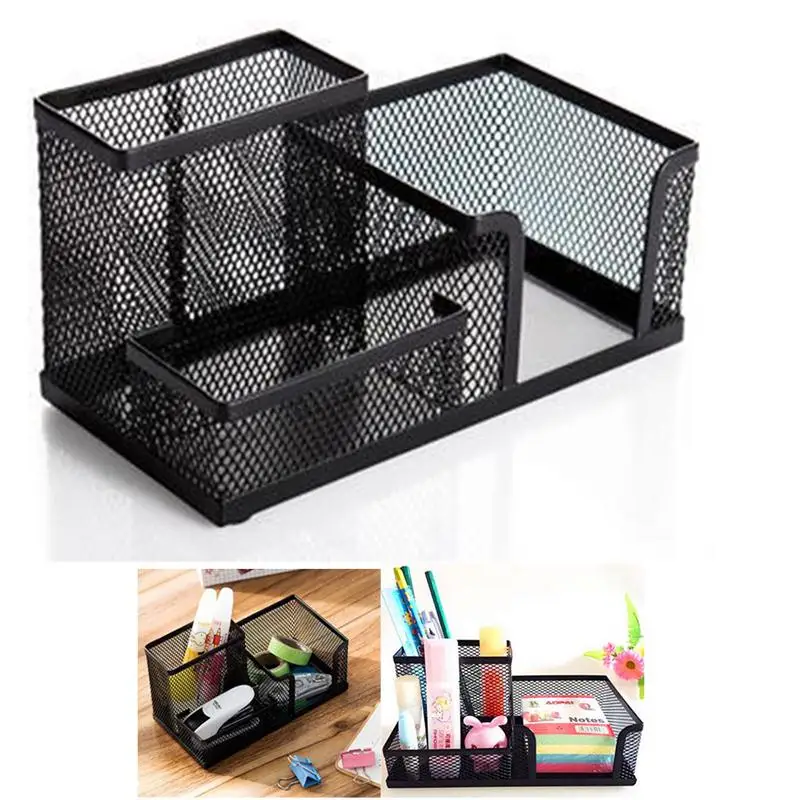 3-отсекционный Настольный органайзер Канцелярский для хранения карандашная