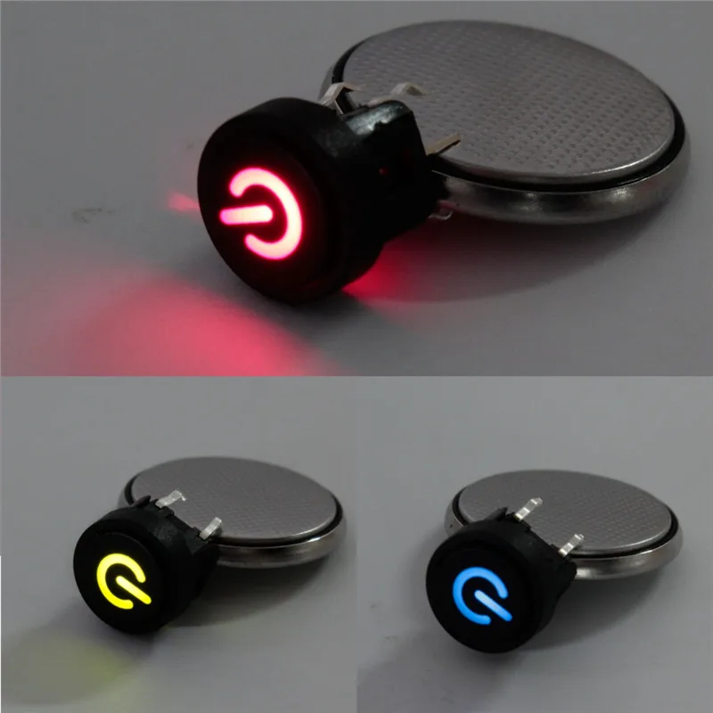 12 В Выключатель без фиксации символов компьютерный чехол 20 мА однополюсные