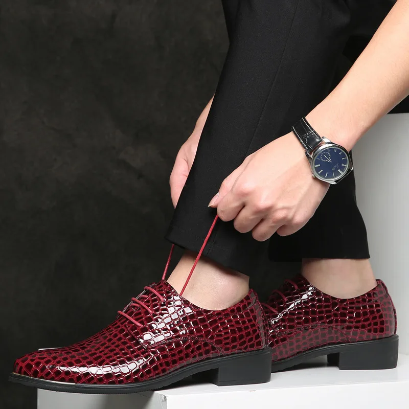 British style pu leather shoes men 2018 new soft breathable lace-up business sneakers casual plus size | Обувь