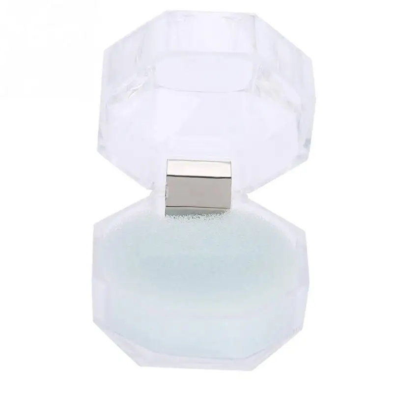 10 шт. прозрачный акриловый контейнер для хранения колец и украшений