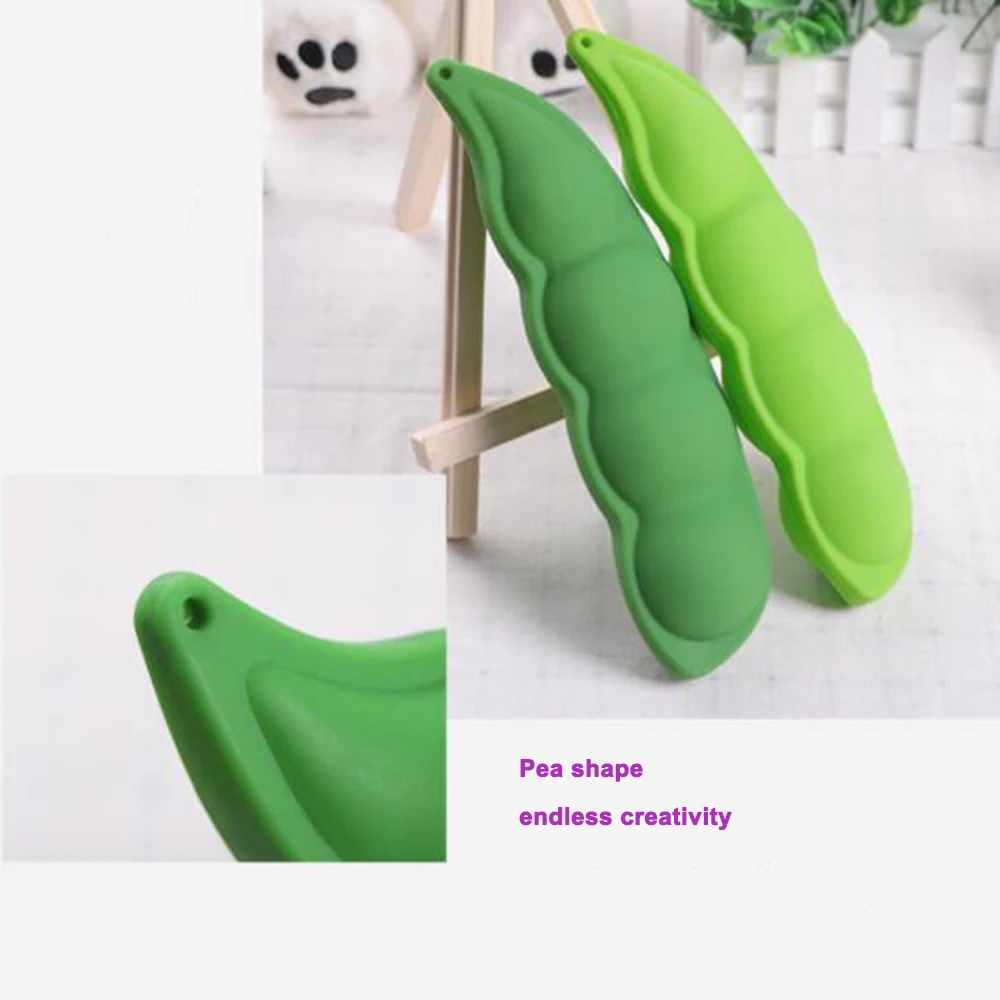 Креативные баклажаны Bean pod ручка в форме силиконовой ручки мешок студенческий карандаш мешок первичная и вторичная школьная Канцелярия; Карандаш Чехол