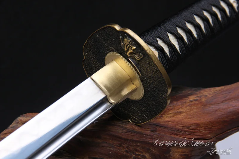 

Free Shipping Grade A Japanese Traditional Handmade Katana 1095 Steel Maru Lamination Blade With Real Hamon Mask Sword