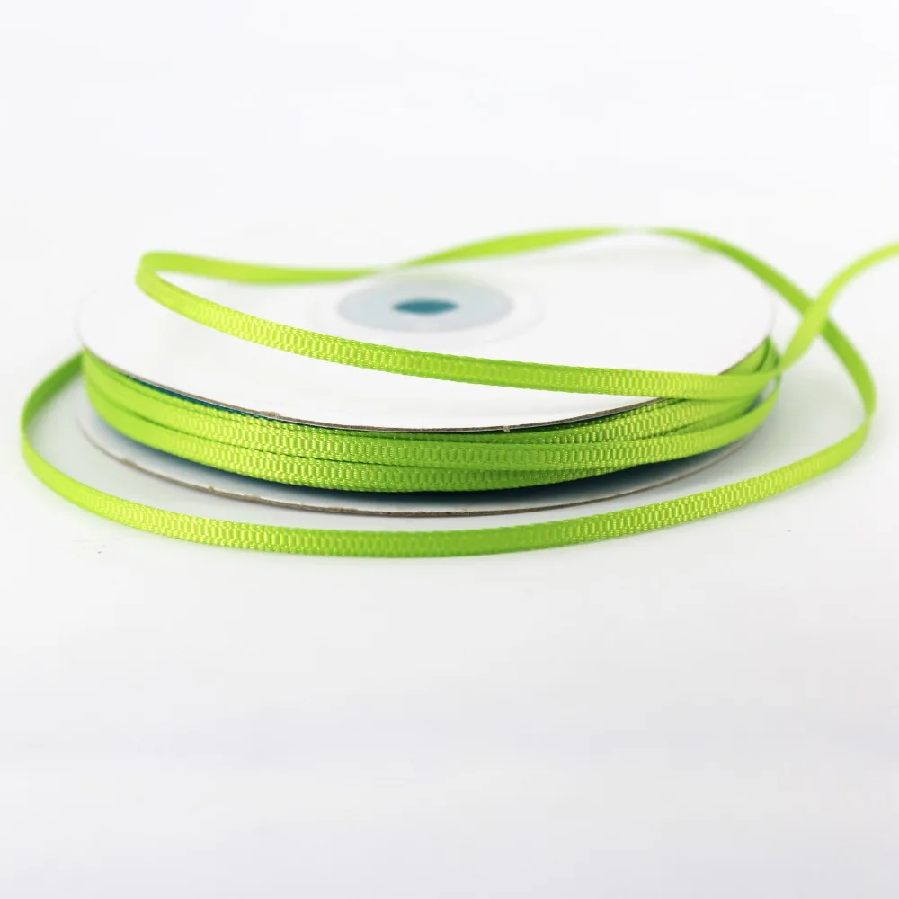 Корсажная лента из полиэстера Apple Green 1/8 дюйма 3 мм для дома свадьбы подарок ручной