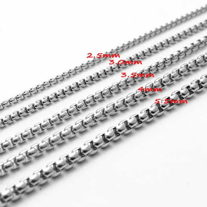 Модное мужское кубическое ожерелье из нержавеющей стали 2 5/3/3. 5/4/5 мм толстая