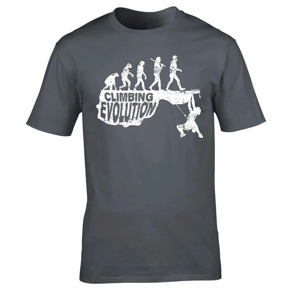 

Новая летняя стильная футболка Climbings Evolution 2019, футболка с принтом для мужчин, индивидуальная футболка