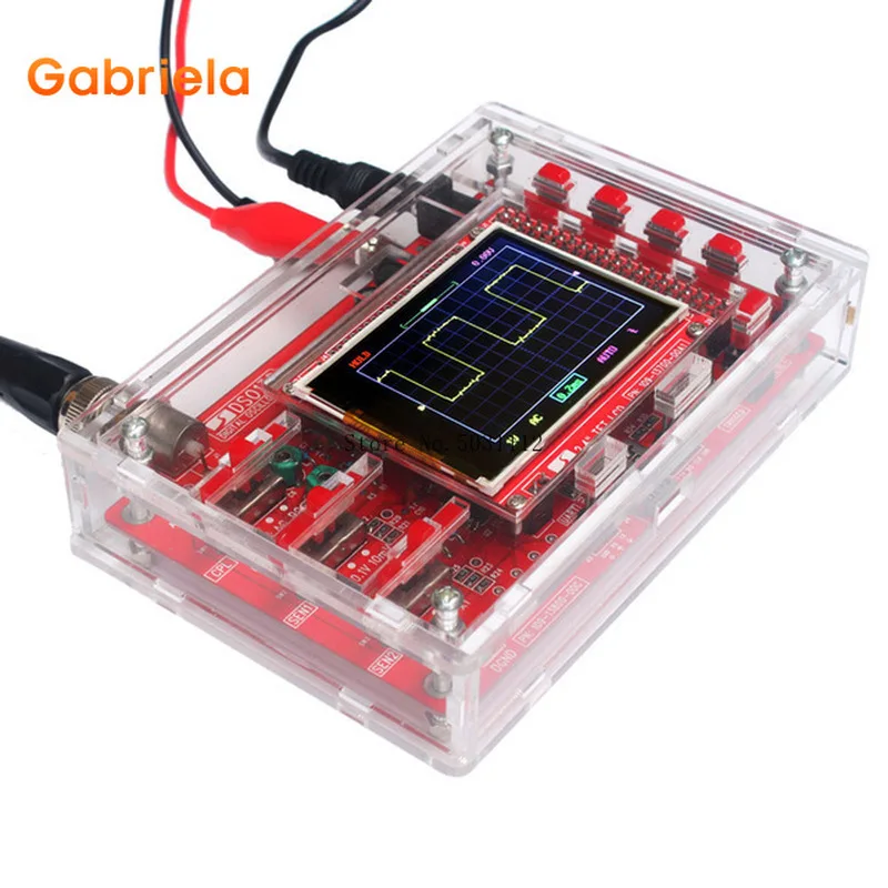 DSO138 2 4 &quotTFT карманный цифровой осциллограф Набор DIY запчасти ручной + акриловый