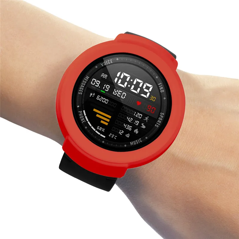 3в1 Huami amazfit 3 verge чехол для смарт-часов Браслет Силиконовый мягкий+ USB зарядное устройство кабель док-станция зарядка+ стекло Защита экрана