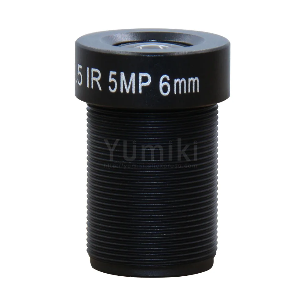 Yumiki M12 CCTV 5MP 6 мм объектив F1.5 фокусное расстояние 12 мм сенсор 1/2. " оптический звездный свет область асферические линзы Starburst