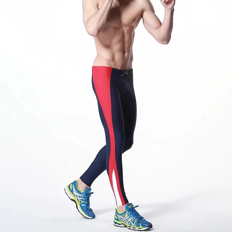 Брюки для плавания Desmiit мужские Длинные плавки пикантная одежда трико с