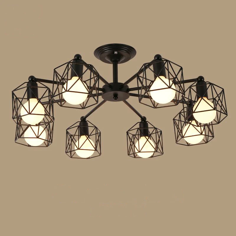 Винтаж Потолочные светильники для дома Освещение светильник несколько стержня