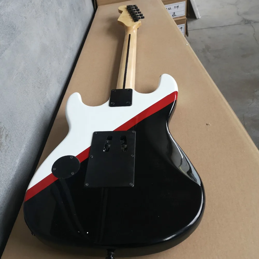 Высокое качество FDST-1086 Charvel San Dimas 25th юбилей меч шаблон тела Floyd Rose тремоло электрогитара