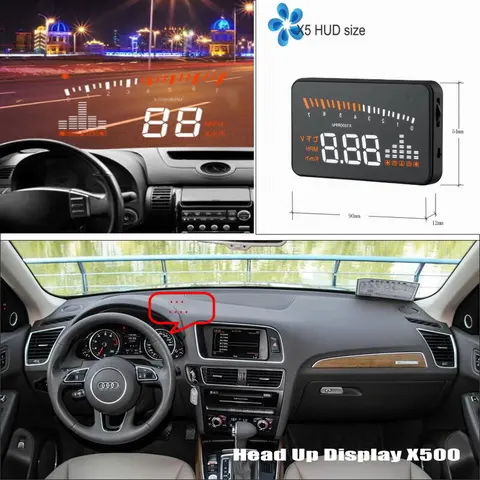 Автомобильный HUD Дисплей для Audi A5/S5/RS5 2010-2020 модифицированный безопасный проектор для вождения экрана Inforamtion Refkecting лобовое стекло