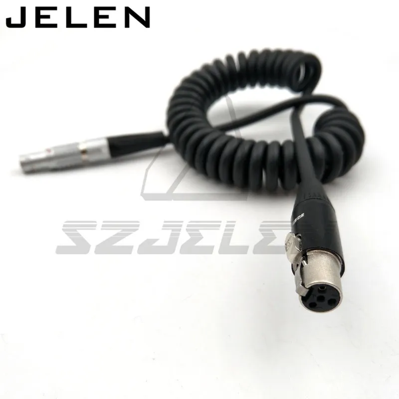 FGG 0B 2pin штекер для mini XLR штекер 4 pin, TVlogic монитор линия питания, ARRI камеры монитор 12V кабель питания для монитора