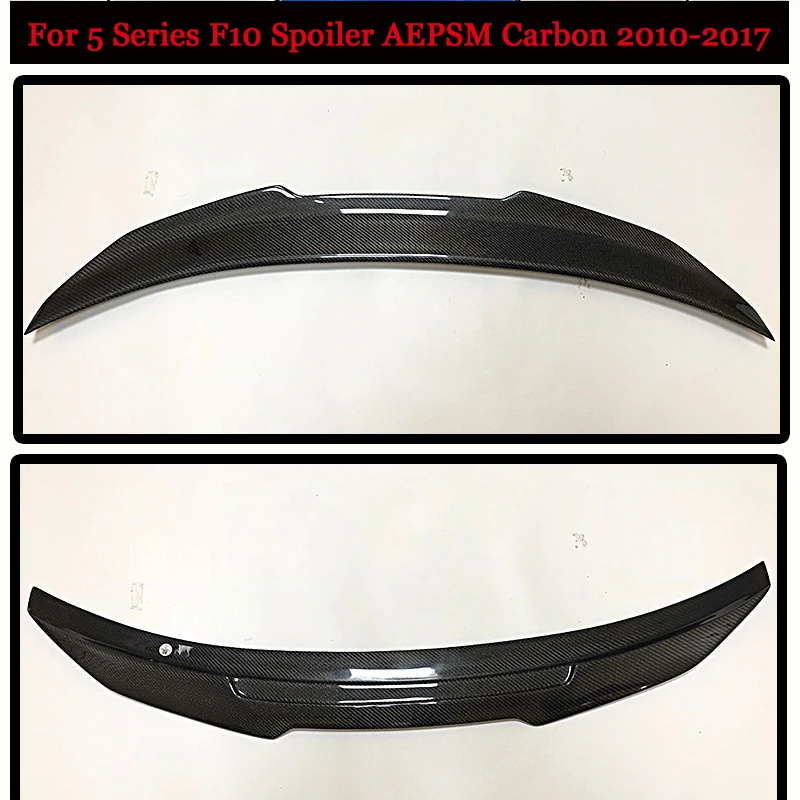 For BMW F10 Carbon Fiber CF Trunk Spoiler Wing PSM Style 5 Series 520i 525i 530i 550i High Kick Big Rear 2010-2017 | Автомобили и