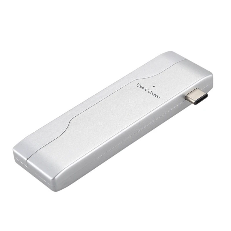 USB C 2 0 концентратор совместим с адаптером для Mac Android Windows Linux OS 5 в 1 многопортовый