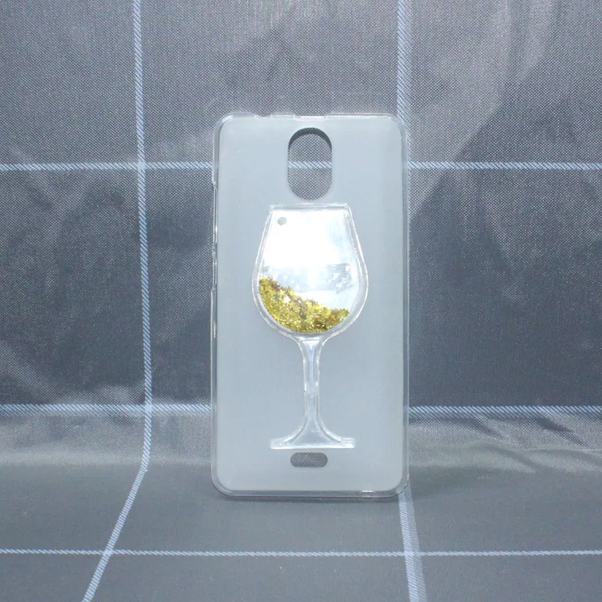 Red Wine Cup Dynamic Liquid Bling Glitter Quicksand Moving Star Cover For Wiko Kenny 5.0 inch 3D Phone Case Capa | Мобильные