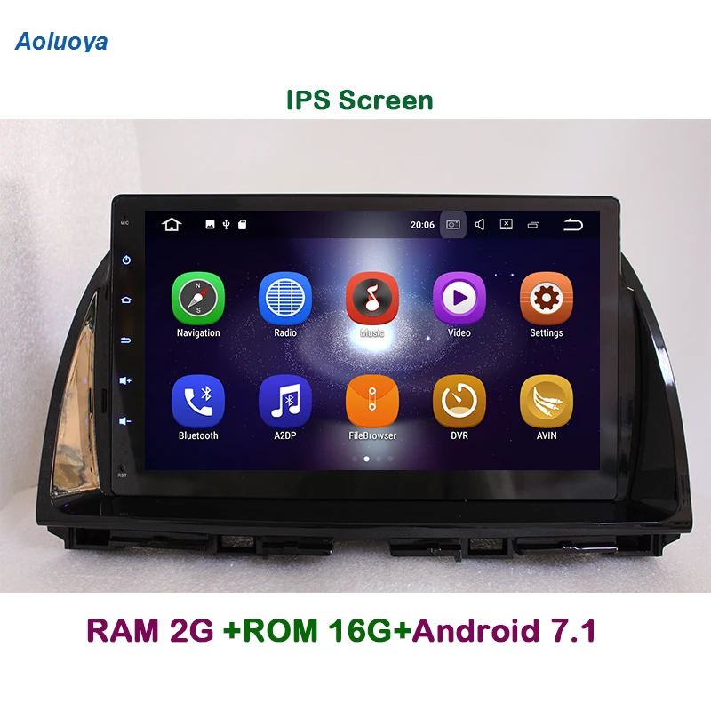 Aoluoya IPS 2 Гб RAM четырехъядерный Android 7 1 Автомобильный DVD плеер для Mazda CX 5 CX5 2012 2013 2014 2015