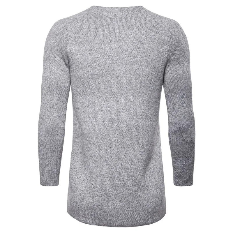 Новинка Мужской Хлопковый вязаный облегающий свитер мужской повседневный