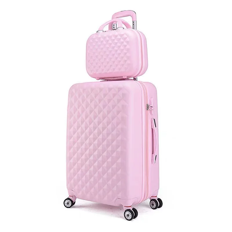 a set of 2 Carrylove для женщин spinner abs жесткий крепкий чемодан 2" 24" 2" Чехол На Колесиках чемодан набор для путешествий - Цвет: a set of 2