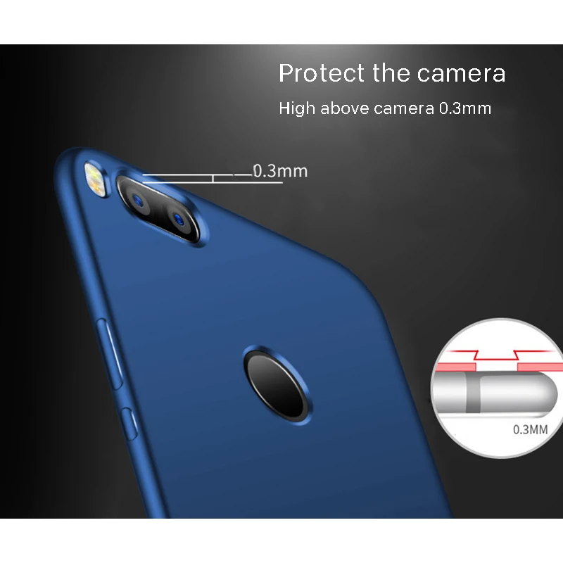 Простой телефон чехол для Xiaomi 5x высокое качество силиконовые Защитная крышка