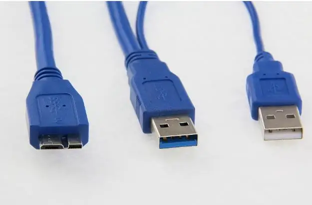 5 Гбит/с Micro B USB 3 0 внешний жесткий диск кабель с источник питания для WD Passport Seagate