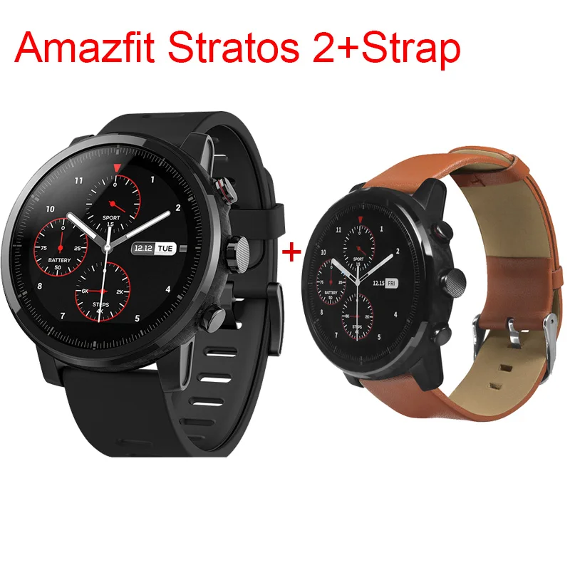 Xiaomi Huami Amazfit умные часы Stratos 2 Английская версия Pace 2 умные часы мужские с gps Xiaomi часы PPG пульсометр - Цвет: Style 2