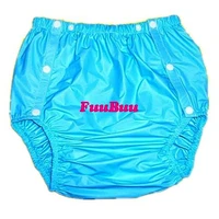 free shipping fuubuu2203 blue l 1pcs adult diapers non disposable diaper plastic diaper pants pvc shorts