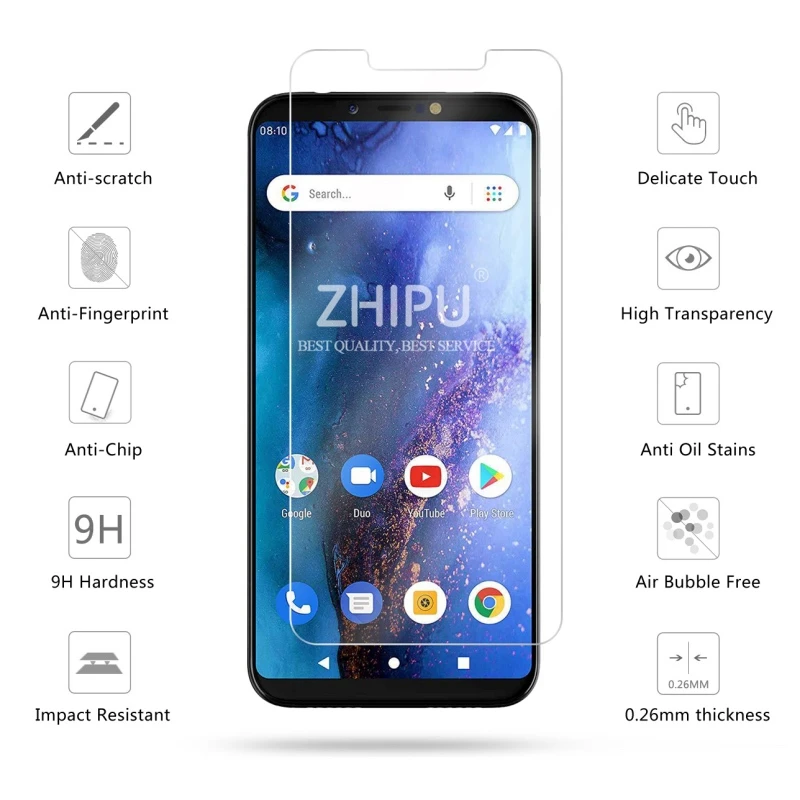 Закаленное стекло для BLU Vivo Go защитное 2.5D 9H Премиум защитная пленка|Защитные
