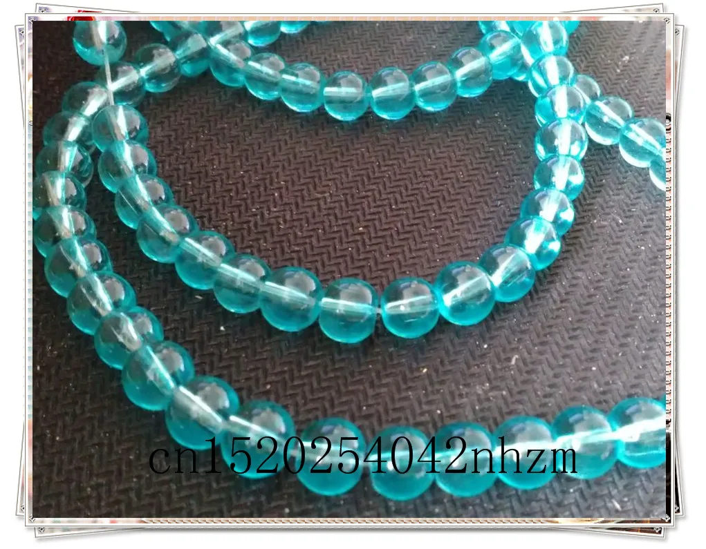 

5strands/pack 6mm Glass beads, DIY bead accessory 5color available