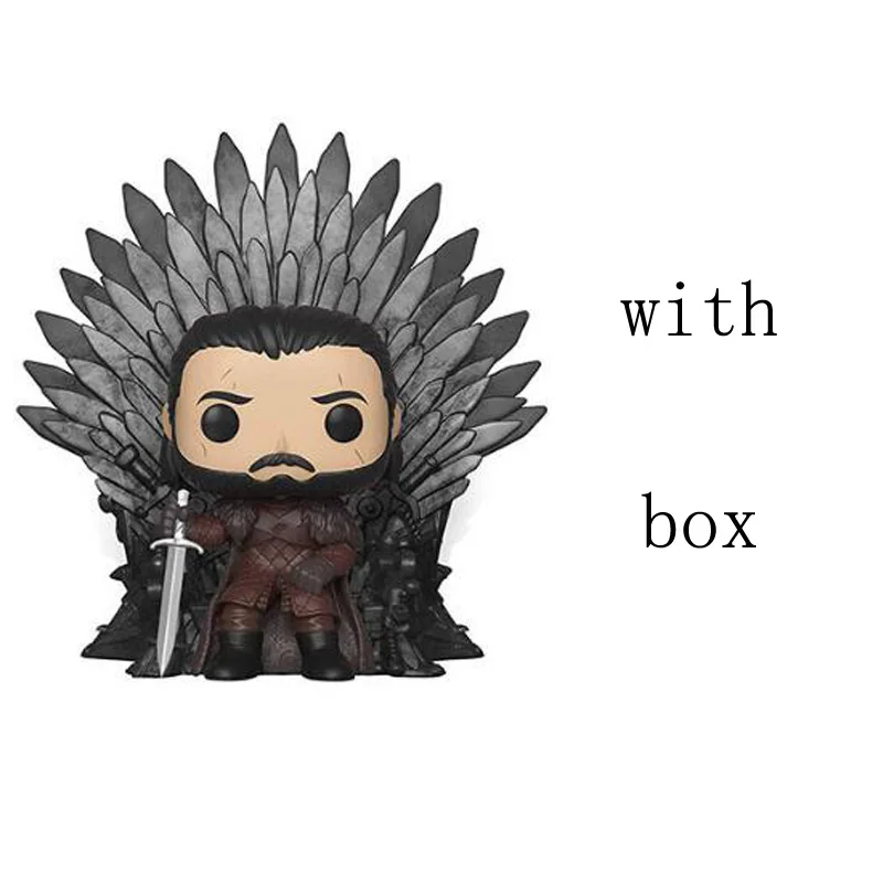 with retail box GAME OF THRONES Jon Snow Night King Tyrion Lannister Daenerys Targaryen Cersei Lannister PVC Vinyl Figure Toys - Цвет: with retail box