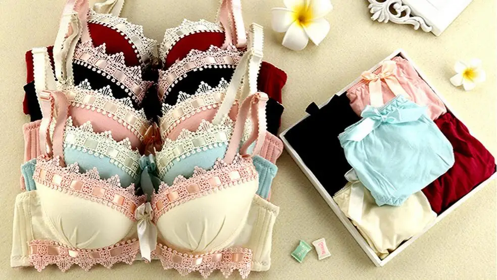 Комплект нижнего белья пуш ап для девочек сексуальный кружевной комплект с