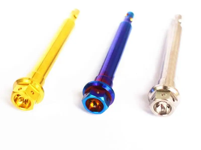 Ti/золотой/ожога синий GR5 титановый сплав мотоцикл Штангенциркули Болтовая