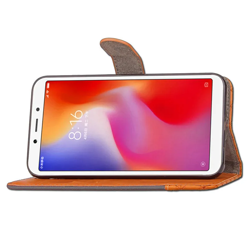Чехол книжка для Xiaomi Mi A2 Lite Модный мягкий силиконовый чехол бумажник из