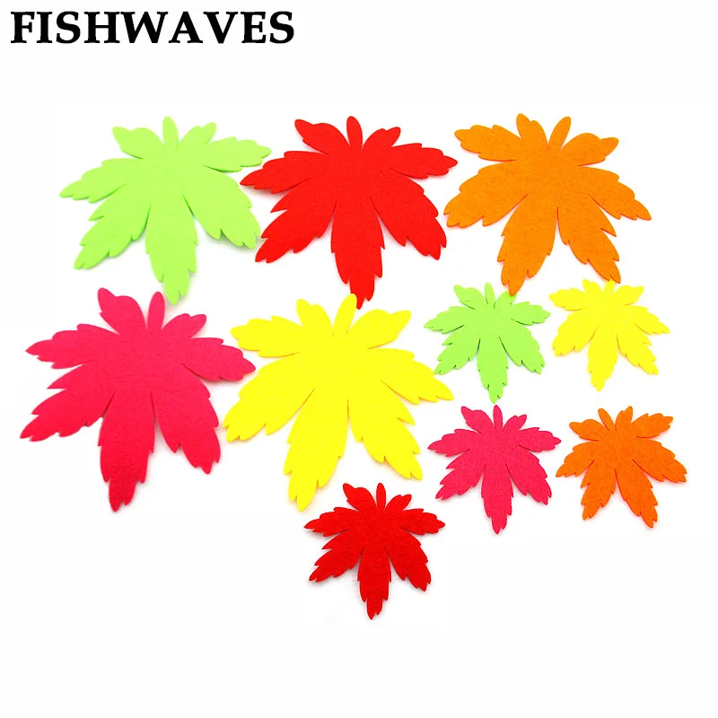 FISHWAVES 10 шт. Лидер продаж резка валяния красочные кленовый лист детский сад украшения Diy Детская комната украшения войлоки