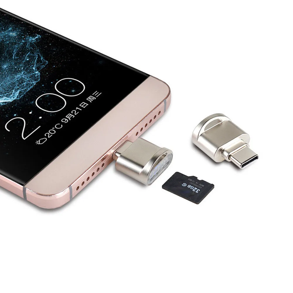 Мини кард ридер типа C Micro SD TF OTG адаптер USB 3 1 портативный кардридер мини
