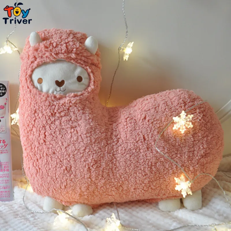 Kawaii Alpacas овечья овечка Подушка плюшевая кукла мягкая игрушка тройник для