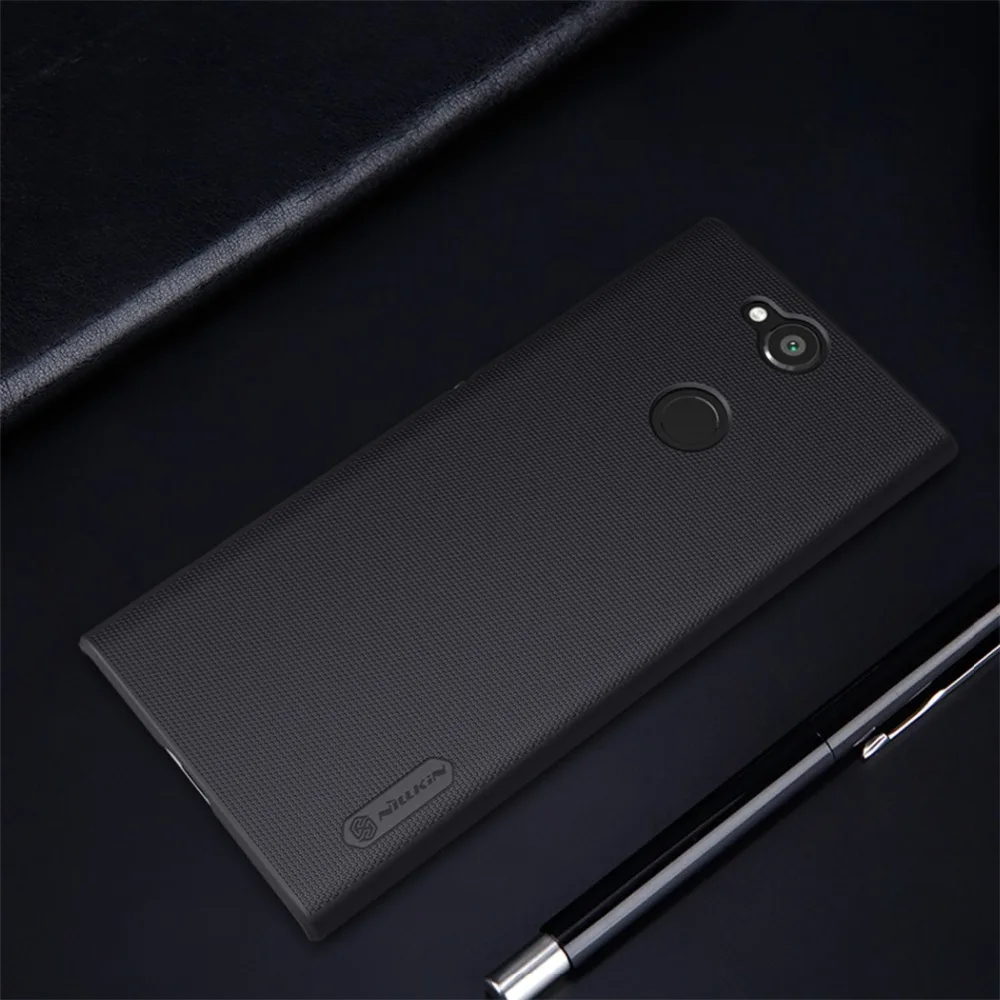 Чехол Nillkin из натуральной кожи для Sony Xperia XA2 Plus сверхматовый жесткий