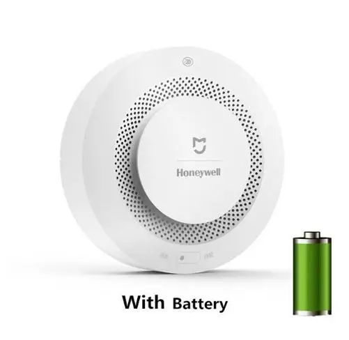 With Battry Xiaomi Mijia дымовая сигнализация Honeywell пожарная сигнализация детектор Поддержка дистанционного управления - Цвет: With Battry