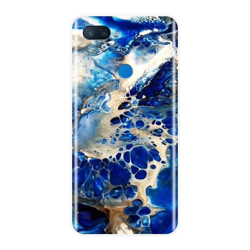 Задняя крышка из ТПУ Для Xiaomi Mi A1 A2 Lite 8 SE Mi5 Mi6 Mi8 мраморный силиконовый чехол для