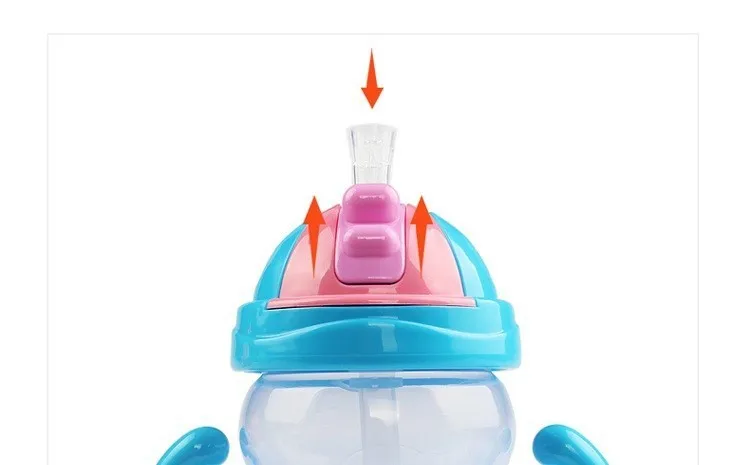 240 мл мультяшная соломинка бутылка для воды из пищевого пластика улицы My Drink Kids