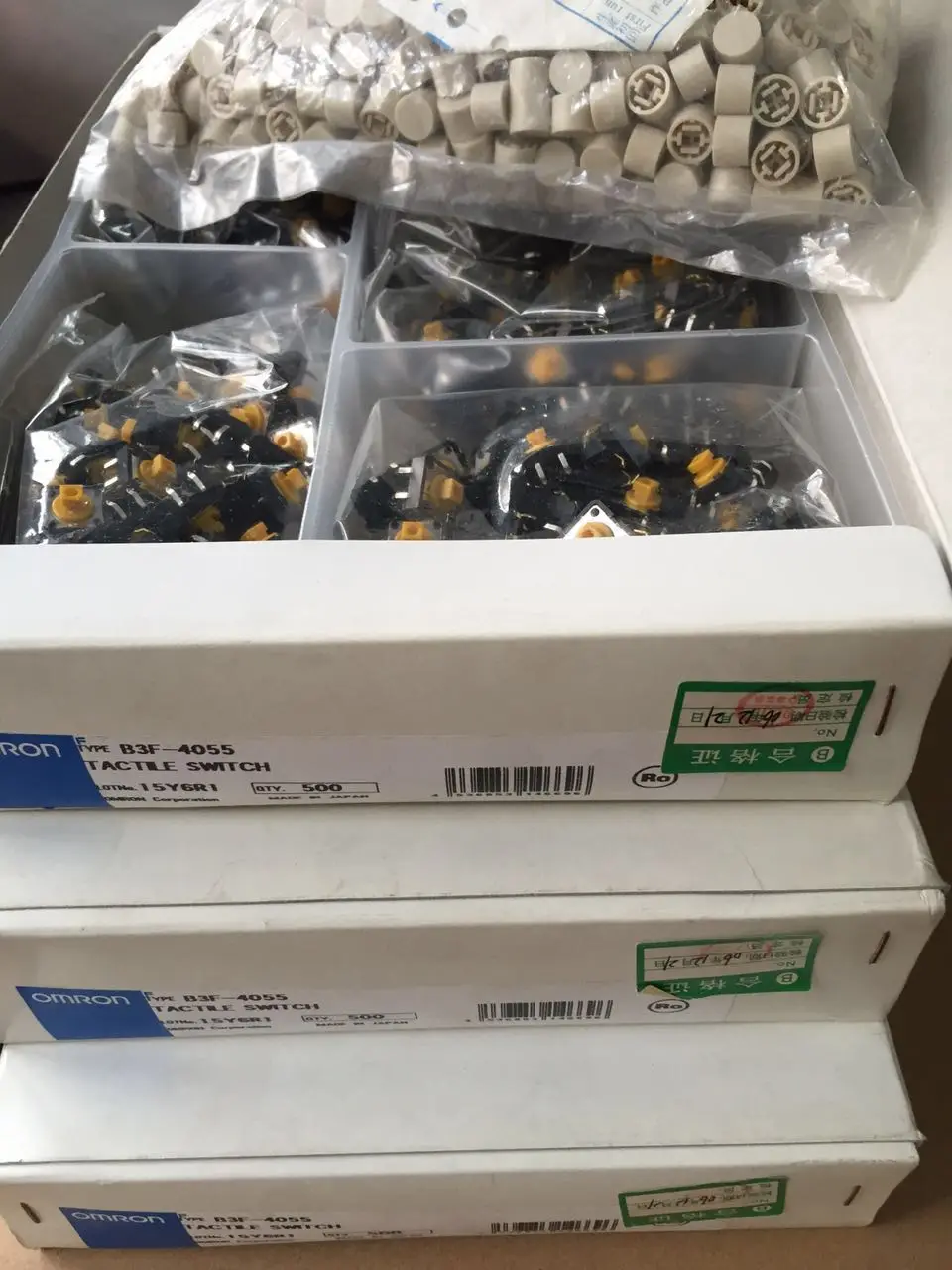 Оригинальный импортный микро-сенсорный Переключатель Omron B3F-4055 button 12*12*7 3 мм