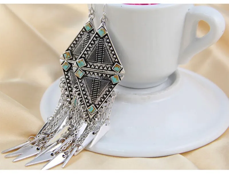 Мода 2018 Новое поступление панк женские этнические винтажные серебряные цветные