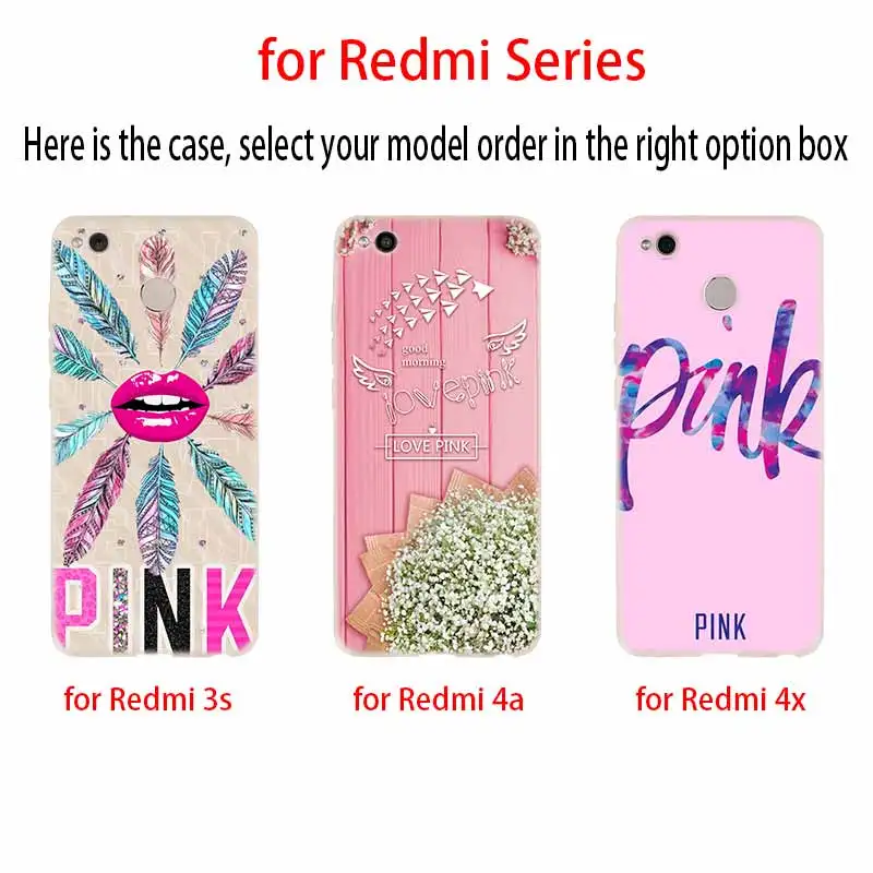 Розовый прозрачный силиконовый чехол для Xiaomi Redmi 9A 8A 7A 6A 9AT Note 9 8 7 6 5 Pro 8T 9S Чехлы