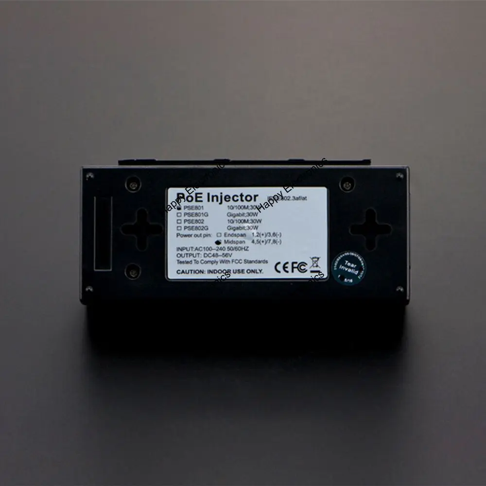 PSE801 PoE инжектор один порт 30 Вт для 10/100/Мбит/с Ethernet коммутатор/ip