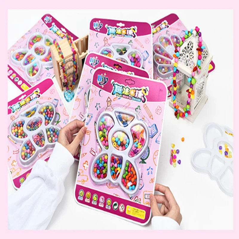 1 set children DIY toy material suit fashion cute creative handmade necklace bracelet | Игрушки и хобби