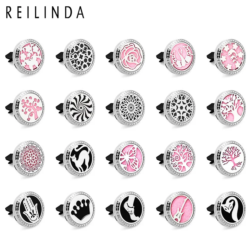 Оптовая продажа стразы из нержавеющей стали автомобильный диффузор медальон