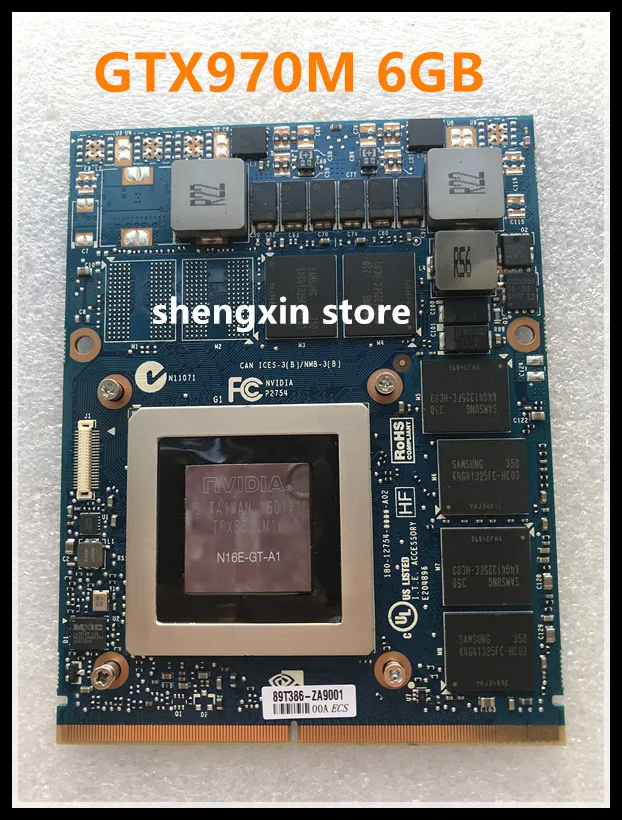 Оригинальная Видеокарта GTX 970M GTX970M 6GB VGA для ноутбука MSI 16F3 16F4 1762 1763 GT60 GT70 тест