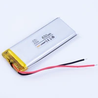 502065 3 7v 650mah rechargeable lithium li polymer li ion battery for mp3 mp4 dvr gps psp pda bluetooth speaker 052065 501965